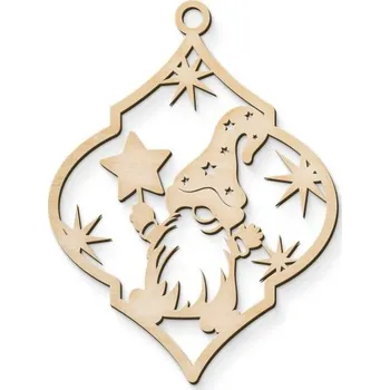 Vánoční dekorace Dřevia Závěsná vánoční dekorace - 8x9 cm