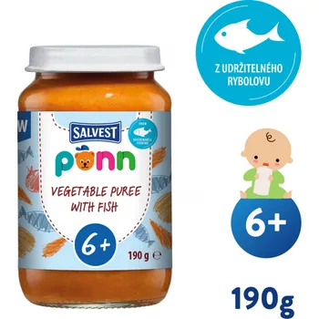 Salvest PONN Treska se zeleninovým pyré (190 g) 6+ m