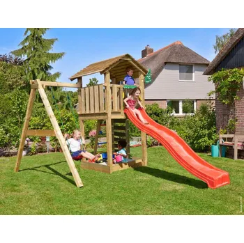 Dětské hřiště Hřiště Cottage s modulem 1-Swing Frame 2.0 Jungle Gym