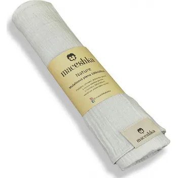 Přebalování Maceshka Mušelínová plena Nature jednobarevná, 100x100, gris