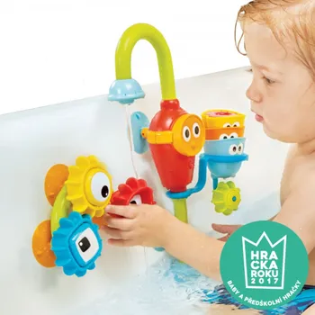 Hračka pro nejmenší Yookidoo Kokuzelný kohoutek s ozubenými tvary