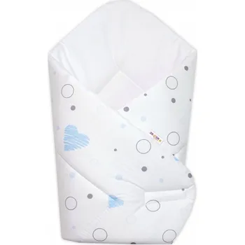 Zavinovačka Zavinovačka Baby Nellys I love Boy, bavlna modrá/bílá