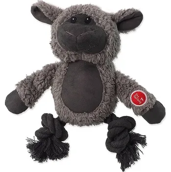 Hračka pro psa Hračka DOG FANTASY plyš - Snuggle zvířátko s provázky a pískátkem 21cm (MIX DRUHŮ)