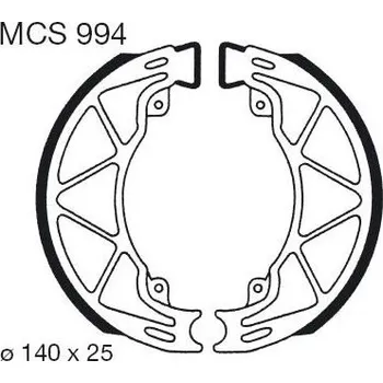 Motodíl Brzdové čelisti LUCAS MCS 994 APRILIA Habana 125 1999-2001
