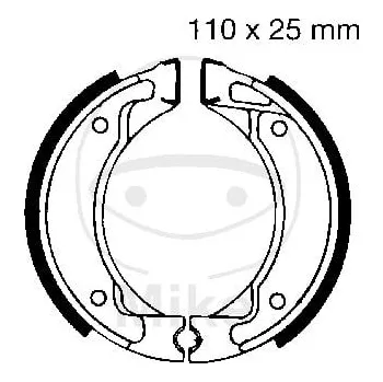 Brzda pro motocykl STANDARDNÍ BRZDOVÉ ČELISTI Y518