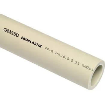 Vodovodní potrubí Wavin EKOPLASTIK PPR-PN 16 trubka 75x10,3mm, 4000mm, v tyčích, svařovací, voda, PP-R