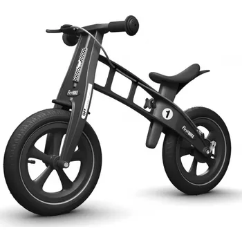 Hračka pro nejmenší First Bike Odrážedlo s brzdou Limited Edition Black - AKCE