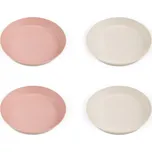 Citron BIO Sada 4 talířků, Růžová-Krémová