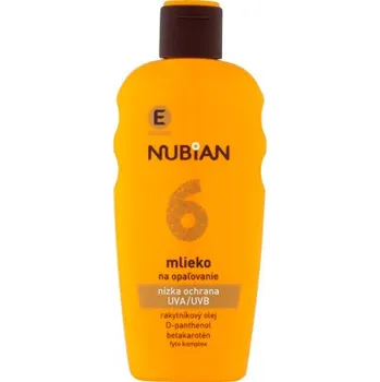 Přípravek na opalování Nubian OF6 Sprej mléko na opalování, 200 ml