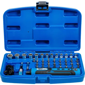 Sada nářadí BGS 70209, Aku šroubovák | vč. sady bitů a nástrčných klíčů | 41dílná