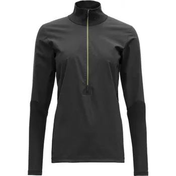 Dámské tričko Devold dámské běžecké triko s dlouhým rukávem Running Cover Woman Zip Neck Barva: CAVIAR, Velikost: S
