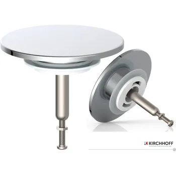 Sifon KIRCHHOFF odtoková zátka pro standardní vanu, 11/2" vanová zátka, odtoková sada, univerzální vanová zátka, chrom | 988453155