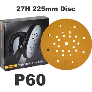 Brusný papír Mirka GOLD Ø 225 mm 27děr suchý zip P60 brusný disk