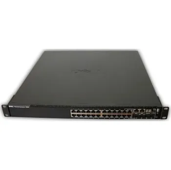Switch Switch Dell PowerConnect 7024 24 portů, 10/100/1000 BASE-T, Auto MDI/MDIX, 4x combo SFP slot, VLAN,