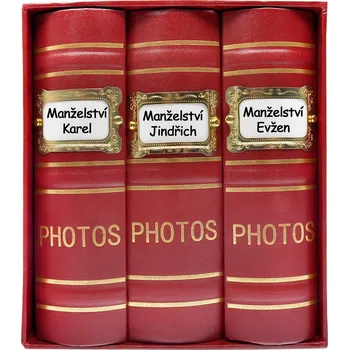 Fotoalbum KPH Fotoalbum Old box 300 červené