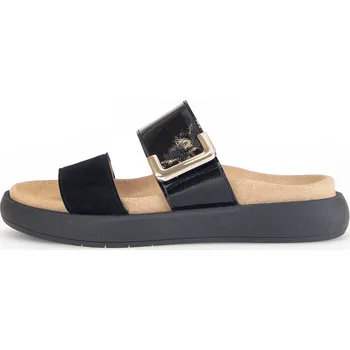 Dámské pantofle GABOR Dámské kožené černé pantofle 43.755.17-255 Velikost 37