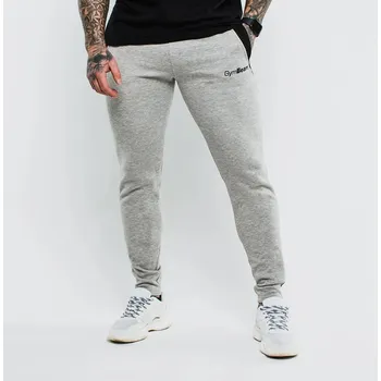 Pánské kalhoty GymBeam Tepláky Slimfit Grey Velikost: L