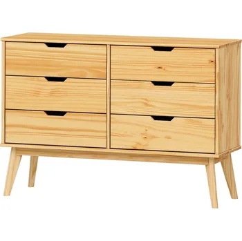 Komoda Komoda SIMIR 6S, masiv borovice + vyzvednutí ZDARMA