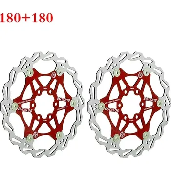 Brzda na kolo Plovoucí kotoučové brzdy pro horská a silniční kola - 2PC 180-180mm červená