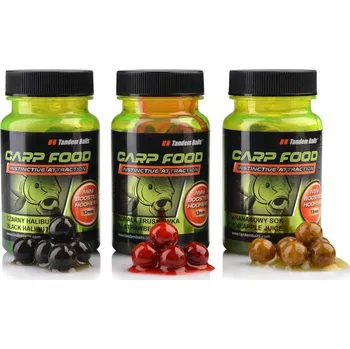 Carp Food Mini Boosted Hookers 12mm / 50g Černý Halibut