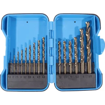 Příslušenství k vrtačce XTLINE Sada vrtáků do kovu cobalt HSS-Co 5, 15 dílů | 1,5-10 mm, plastový obal