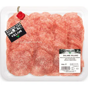 VILLANI salame milano 110 g Krájený milánský salám