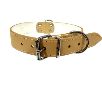 Obojek pro psa B&F STELLA KOŽENÝ OBOJEK SV. HNĚDÝ 55 CM 01120