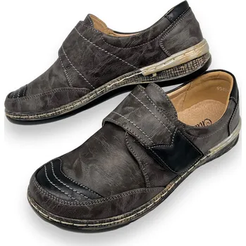 Dámské mokasíny Prety Dámské šedé nadměrné mokasíny Barva: Šedá, Velikost: 41