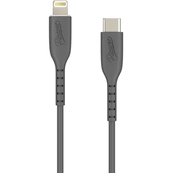 Picasee USB Kabel Lightning - USB C - Černý