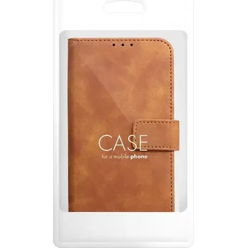 Pouzdro na mobilní telefon Flip pouzdro Coolcase TENDER na mobil Xiaomi Redmi Note 13 4G - Hnědé (Flip kryt či obal Coolcase TENDER na mobil Xiaomi Redmi Note 13 4G - Hnědé)