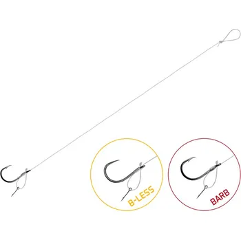 Návazec Delphin FLR D-rig / 6ks|8cm / 0,22mm / B-LESS 8 / Sting 7mm