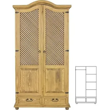 Ložnicová sestava Skříň SF739 povrchová úprava - včelí vosk Přírodní včelí vosk