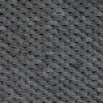 Obklad Mozaika ARMONIE Black - plastická 3D 30x30 cm (Tloušťka 10-20 mm )