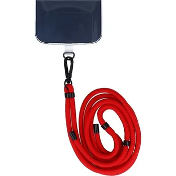 Univerzální šňůrka na mobil červená