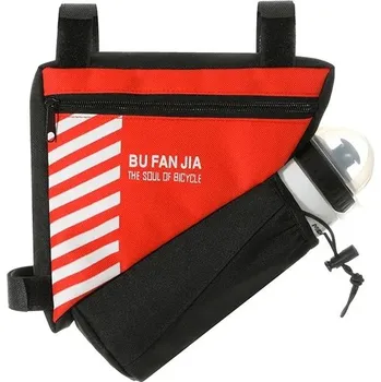 brašna na kolo Trojúhelníková rámová taška na kolo s příslušenstvím - Červená A