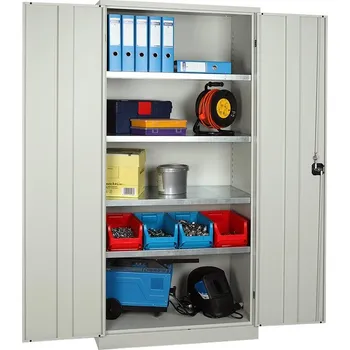 Skříňka na nářadí Dílenská skříň 195 x 92 x 50 cm, šedá