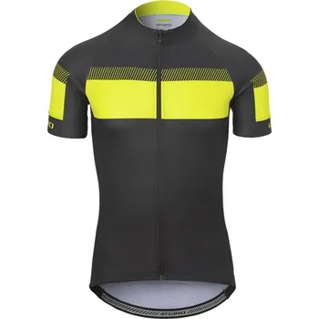 Cyklistika Pánský dres GIRO Chrono sport Black/Hi yellow Podkarta: M