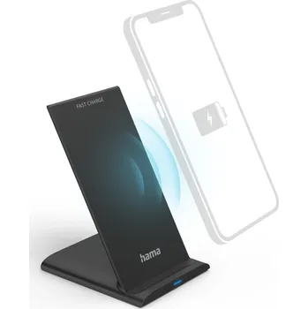Hama bezdrátová nabíječka/stojánek Qi-FC10S, 10 W