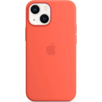 Pouzdro na mobilní telefon Apple MagSafe originální silikonový barevný kryt pro iPhone 13 mini Barva: Nektarinková