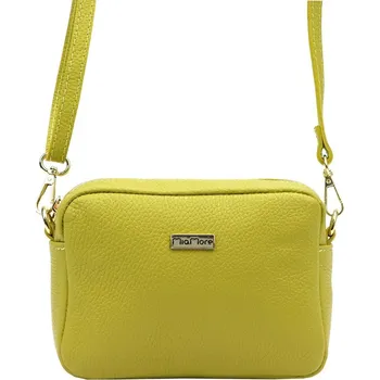 Kabelka Malá pistáciová kožená crossbody kabelka MiaMore no. 59