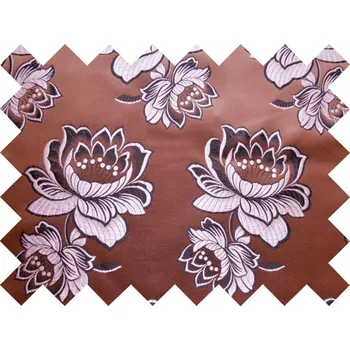 HEDVA ČESKÝ BROKÁT Vzorek brokátu Ondrin ROZKVETLÁ PIVOŇKA hnědá | 27