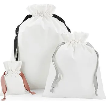 Sportovní vak Westford Mill - Bavlněný pytel s dárkovou stuhou W121