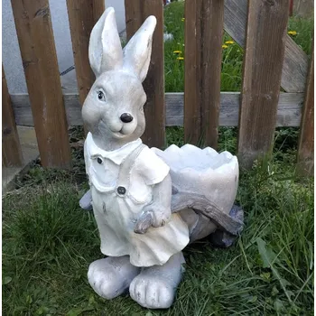 Zahradní dekorace Prodex Import Zajíc s vědrem zahradní dekorace