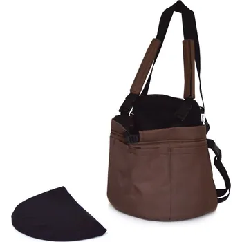 Psí batoh Iridog Batoh na psa 2v1 SKIPPIE no.1 hnědý s černou v22 x d26 x š17 cm