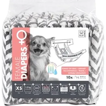 toaleta pro psa M-Pets Jednorázové pleny pro feny XS 10 ks