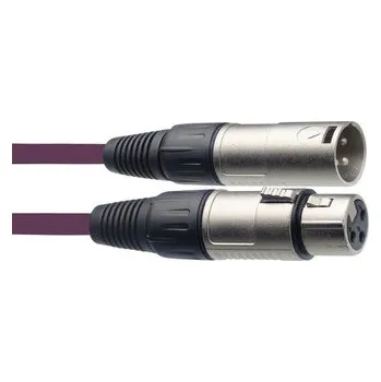 Příslušenství ke zvukové technice Stagg SMC10 CPP, mikrofonní kabel XLR/XLR, 10m, fialový