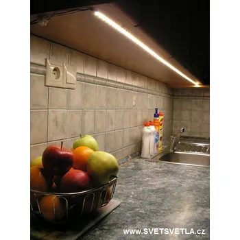 LED páska Sada pro osvětlení kuchyňské linky 3m se spínačem do profilu teplá bílá 600 lm/1m nezalitý, bez silikonu