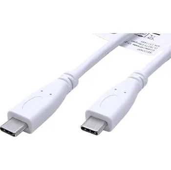 Datový kabel Value USB 10Gbps (3.2 gen 2) kabel USB C(M) - USB C(M), PD 100W, 0,5m, bílý - 11.99.9056