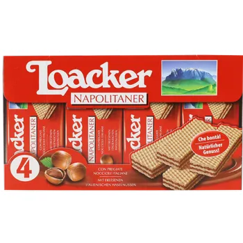Loacker Sušenky klasické lískooříškové (Classic Napolitaner 4x45g) 180g