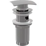 Alcadrain A393 VÝPUST UMYVADLOVÁ CLICK/CLACK 5/4" CELOKOVOVÁ S PŘEPADEM, HRANATÁ ZÁTKA